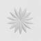 Ekena Millwork Standard Sedgwick Flower Rosette With Square Edge, 7"W x 7"H x 1/2"P ROSP070X070X050SDG09 - alternate 3